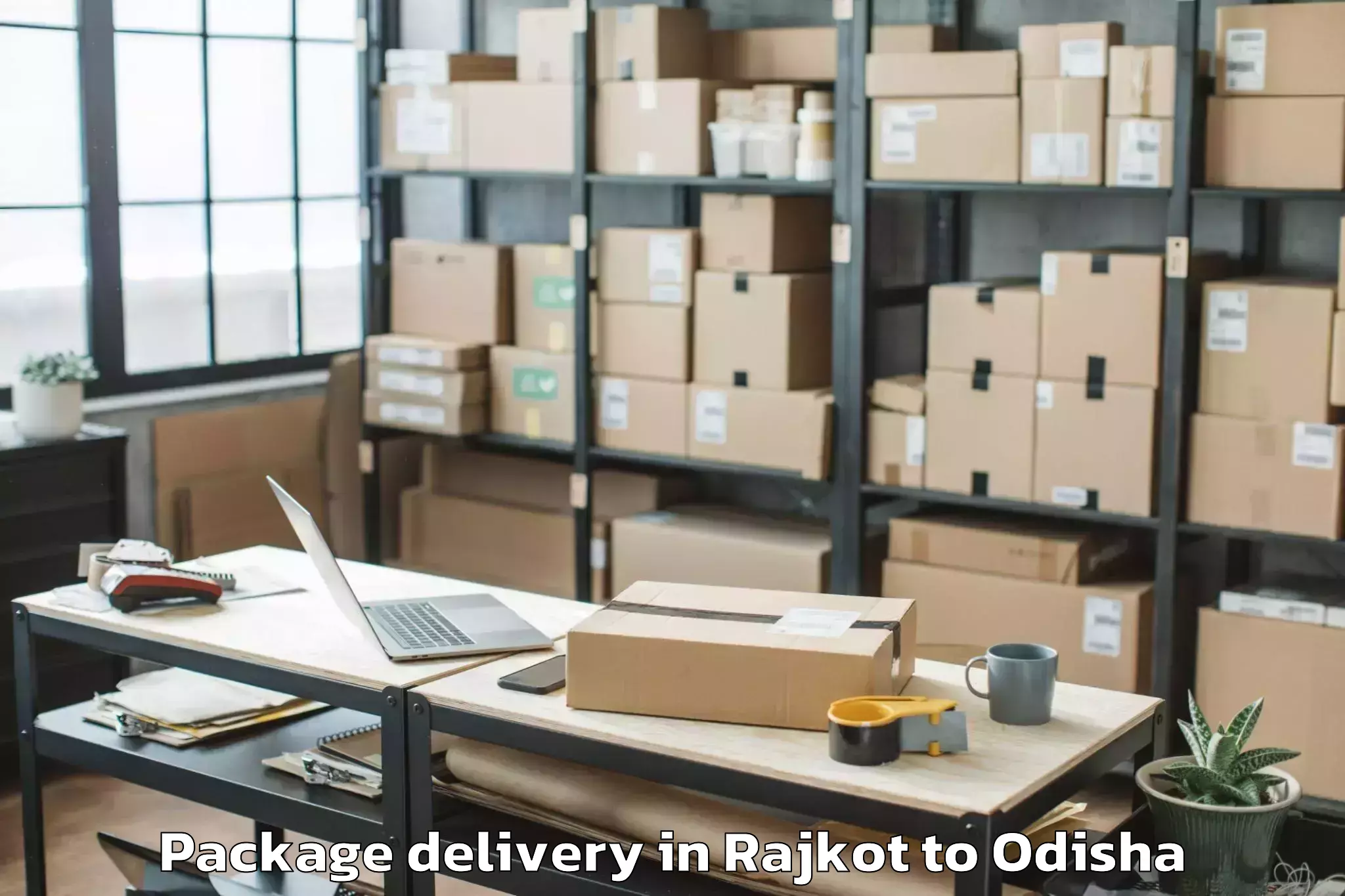 Quality Rajkot to Phiringia Package Delivery